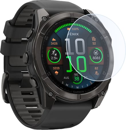 Screenprotector Geschikt voor Garmin Fenix 8 (47 mm) Screenprotector Tempered Glass Beschermglas - Screenprotector Geschikt voor Garmin Fenix 8 Screen Protector