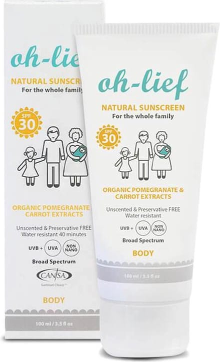 Oh-Lief Natuurlijke Zonnebrand SPF 30 - Baby's & Kinderen - 100 ml
