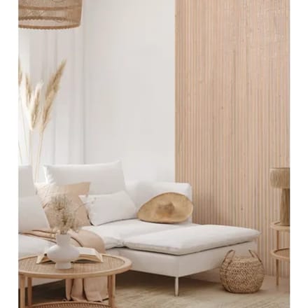Maestro Latt Lattenwand - Pepper Oak + White - 277x30cm - 2 Stuks