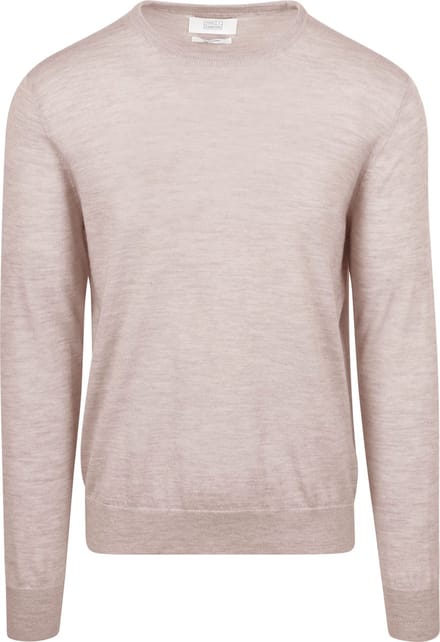 King Essentials The John Pullover Merino Greige - Maat S - Heren - Pullovers