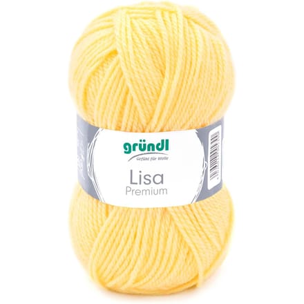 Wol "Lisa" - Pastel-Geel