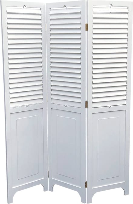 Lavandoux - Shutter Kamerscherm - 3 Panelen - Wit - H180 x L135 cm