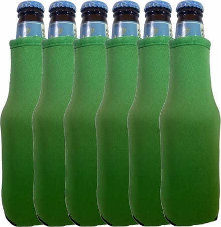 Koozie.eu - 6 stuks bierfleshouder- flessen koel houder | bierfles | Heineken groen