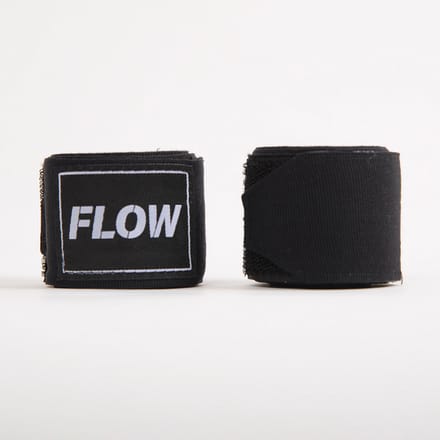 Flow Fightgear - Bandages voor boksen - 450 cm - Stretch Katoen - Zwart