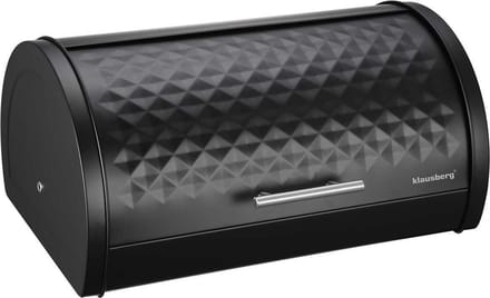 Klausberg 7453 - Broodtrommel - diamond - zwart - staal