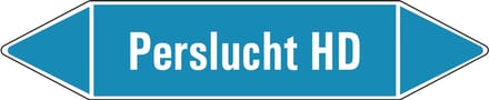 Perslucht HD leidingmarkering op vel 252 x 52 mm - 3 per vel