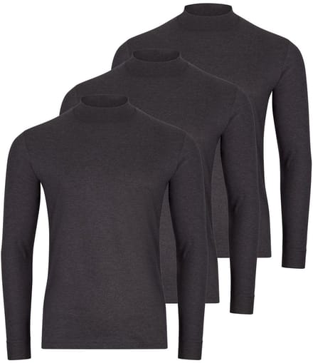 RAGMAN Heren longsleeve 3 pack Basic