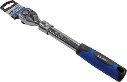 Uitschuifbare ratel 72-tandig 310 - 440 mm lang 1/2"