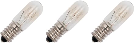 Signaallamp E14 130V 10W - 76 mAh - 3 stuks - T16 Gloeilamp Ø16mm - 54mm - 2500K - Dimbaar
