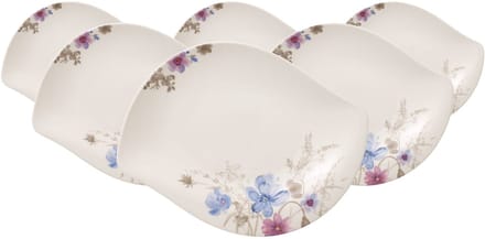 Schalen Mariefleur Gris Serve & Salad 34 x 26 cm Set van 6