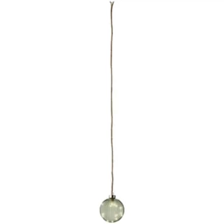 Decoris Micro Led Bal Groen/warm Wit - 15 Led's - Warm Wit - 10cm - Binnen