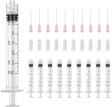 Solidchoice - Set van 10 Plastic Spuiten met Blunt Needles voor Precisie