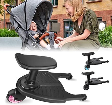 Buggy Board voor Kinderwagen Geschikt voor Kinderen van 2-6 Jaar, Maximaal 25 kg