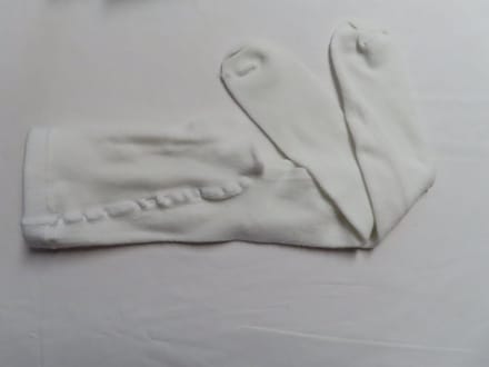 Maillot - Kousenbroek - Collant - Meisje - Effen wit - 18 / 24 maand