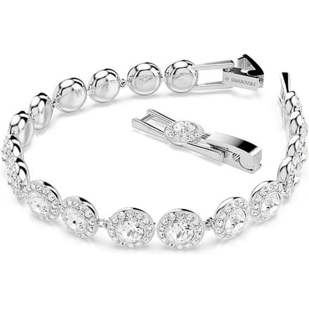 Swarovski 'Una' Dames Basis Metaal Armband - Zilver 5682279