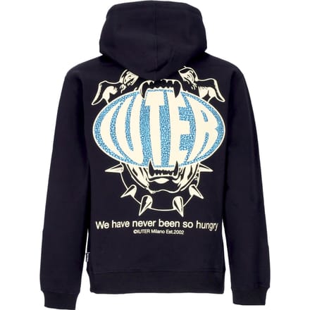 Hungry-hoodie voor heren zwart