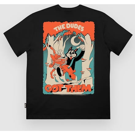 The Dudes Big Bad Wolf Classic Premium T-Shirt zwart