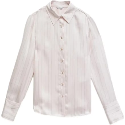 Gestreepte satijnen blouse dames Salsa Jeans