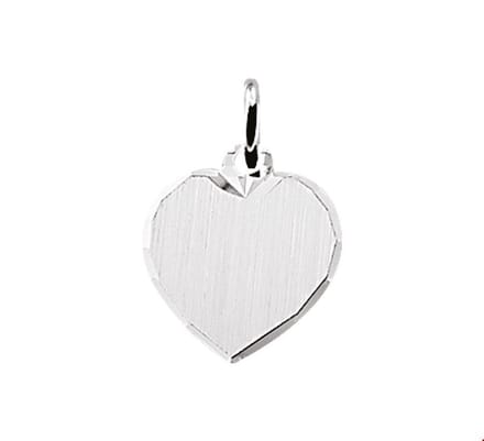 Zilveren Graveerhartje gediamanteerd 1005888