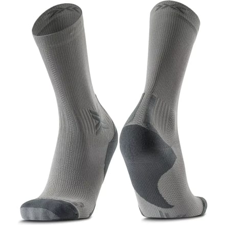 X-Socks Run Discover Crew Hardloopsokken Raincloud/X Zwart 45-47
