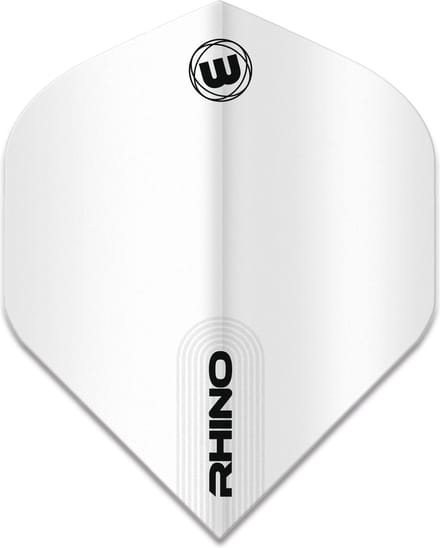 Winmau Rhino White Flight - Dart Flights