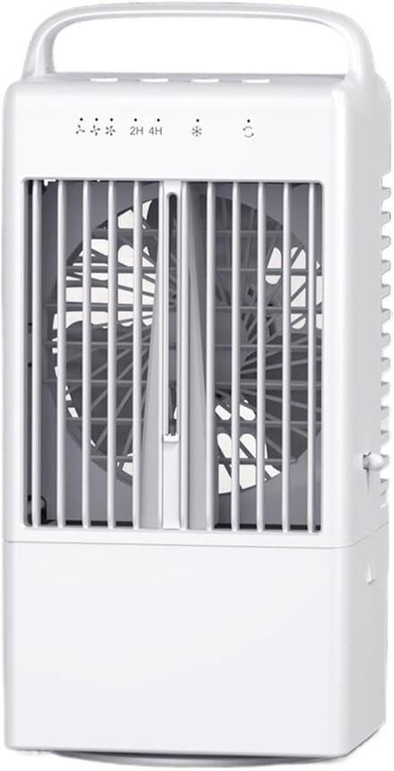 Luchtkoeler - Ventilator Luchtbevochtiger - Kamerkoeling - 4-in-1 Functie - 32 x 15 x 32 cm - Wit