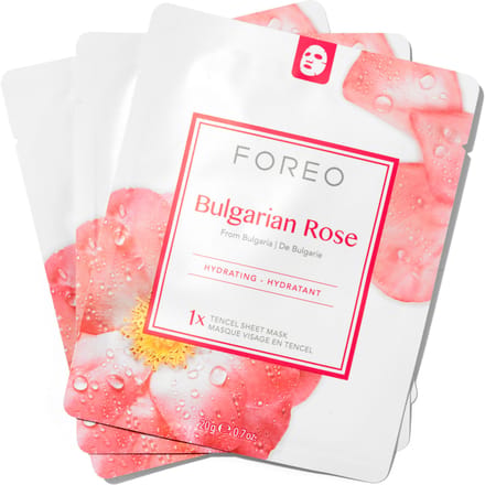 FOREO Bulgarian Rose Moisture-Boosting Sheet Face Mask (3 Pack)