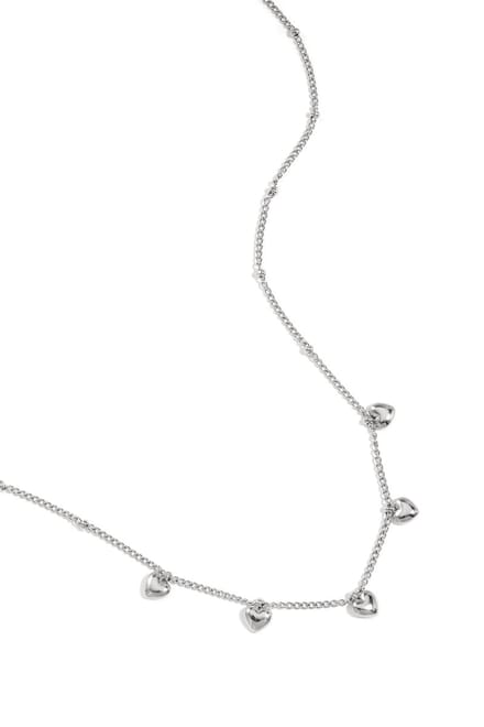 Minimalistische ketting met kleine hartjes - Goudkleur