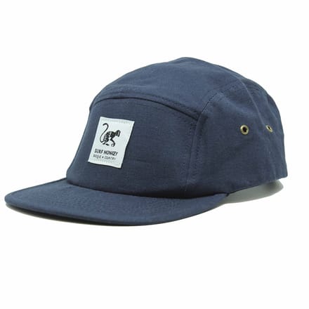 5-panel pet - platte klep - Jockey / Volwassenen / One size (blauw)
