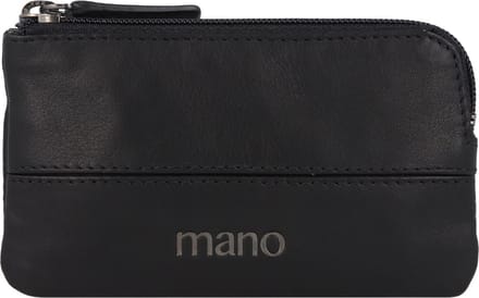 mano Don Romeo Sleuteletui Leer 11,5 cm - schwarz