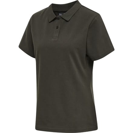 Dames stretch poloshirt Hummel Red