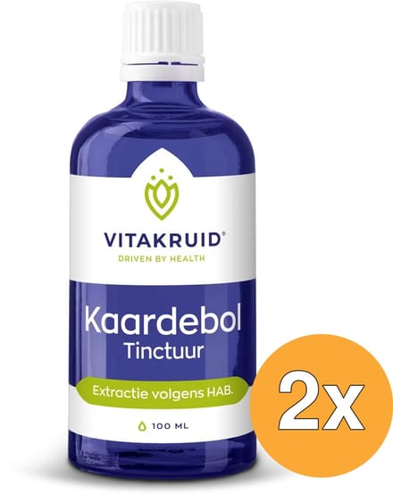 2x Vitakruid Kaardebol Wortel Tinctuur Extractie volgens HAB (100 ml)