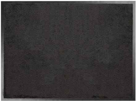 FLOORDIREKT Deurmat Performa - Hoog Absorptievermogen - Voor Binnen en Buiten - Zwart - 60 x 90 cm