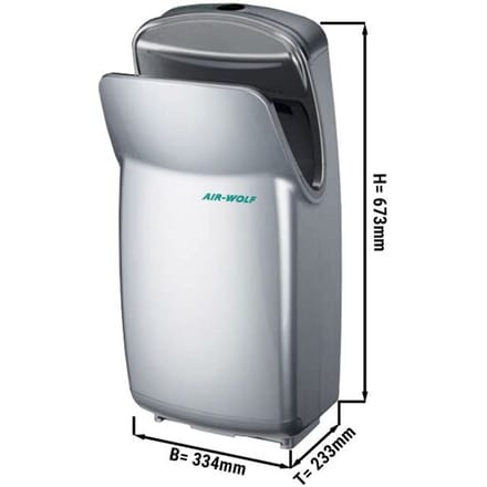 AIR-WOLF Handdroger met sensor - Zilver Zilver