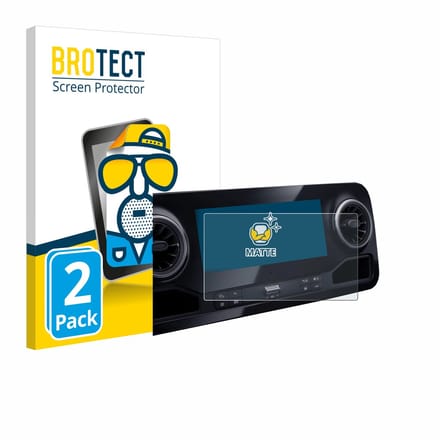 BROTECT - Screenprotector voor Mercedes-Benz Sprinter 2018 MBUX 7" - Folie Beschermfolie matte 2 Stuks