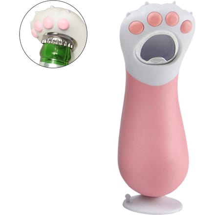 Flesopener in de vorm van een kattenpoot Glas Bierflesopener Keukengadget Gereedschap white