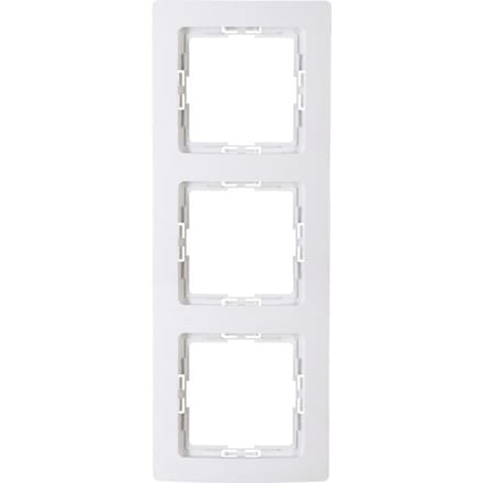 Kopp Paris Afdekraam - 3 Voudig - 220 x 83 x 10 mm - Arctic Wit