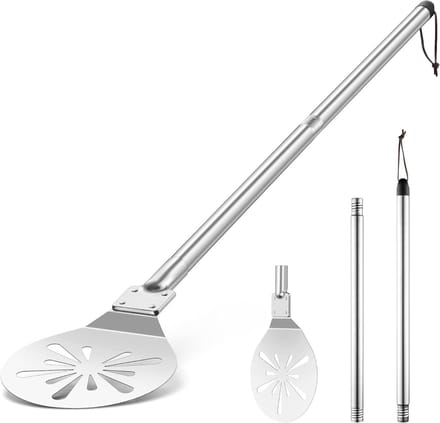 Pizzaschep - Pizza schep - Pizza Bakken - Roestvrij Staal - 13 cm - Zilver