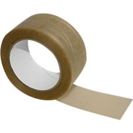 Draadversterkt pvc-tape, bruin, 6 rollen