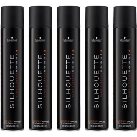 10x Schwarzkopf Silhouette Super Hold Spray 500ml