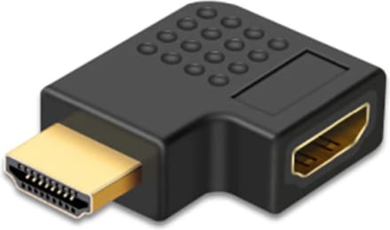 Hoek 'links' connector HDMI 90 graden female-male / HaverCo
