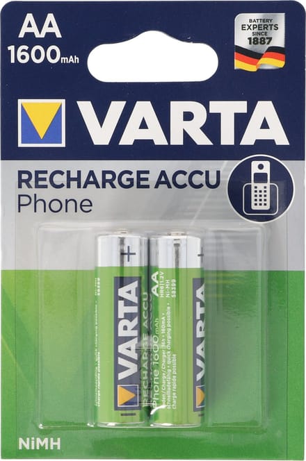 VARTA AA batterijen voor draagbare telefoon - 2 stuks