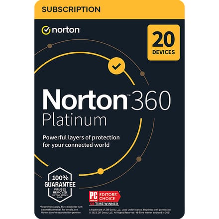 Norton 360 Platinum 20 Apparaten / 1 Jaar