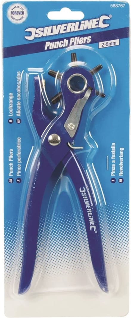 Silverline Revolvertang - 6 priemmaten - Veergeladen handvat - 200 mm