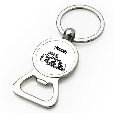 Akyol - formule 1 met eigen naam flesopener - Auto rijden - auto liefhebbers - autosport - 9 bij 3 cm