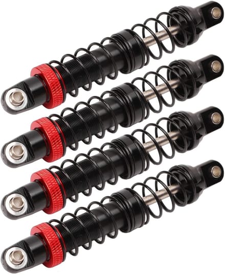 Dailygoods - RC Oliedemper met Dubbele Veer, 4 Stuks