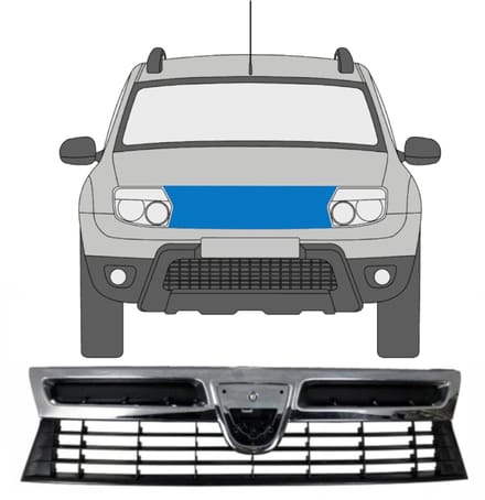 Grill voor Dacia Duster 2010-2012 / Set