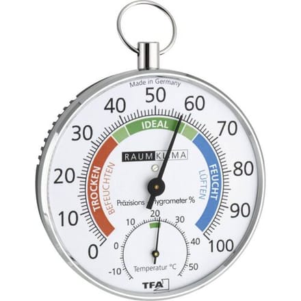 TFA Dostmann 45.2027 45.2027 Thermo- en hygrometer Zilver