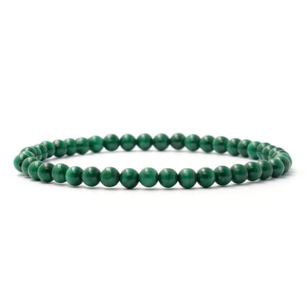 Bixorp Malachiet Edelstenen Armband - 4mm / 18cm - Luxe Handgemaakte Kralenarmband