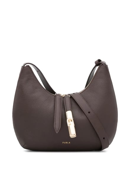 FURLA Leren schoudertas Goccia Shoulder Bag Cioccolato donkerbruin